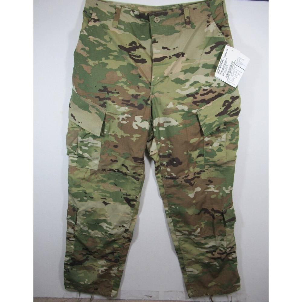 NEW US Army Combat Uniform Camo Trousers Medium Regular ACU Military Cargo Pants